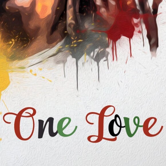 20x30 Bob Marley One Love Watercolor Oil Painting Poster‎ Wall Art Poster - Picture 7 of 9
